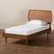 Baxton Studio Yori Mid-Century Modern Walnut Brown Finished Wood Twin Size Platform Bed 188-11112-11158-ZORO - alternate 2
